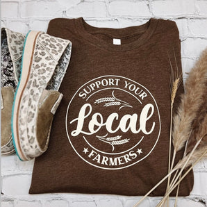'Support Your Local Farmers' Tee