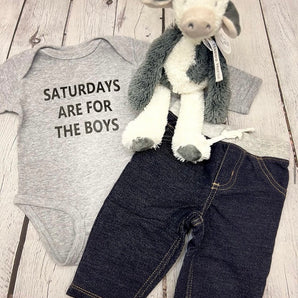 'Saturday's Are For The Boy's' Onesie