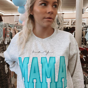 'Boy Mama' Crewneck Sweatshirt
