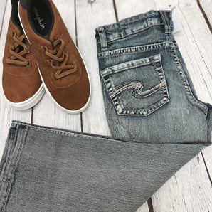 Youth Boys Silver Jeans