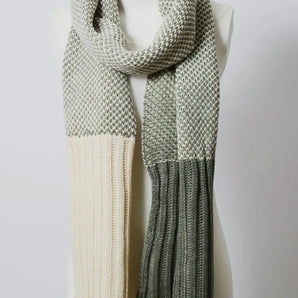 Sage Two Toned Knit Scarf