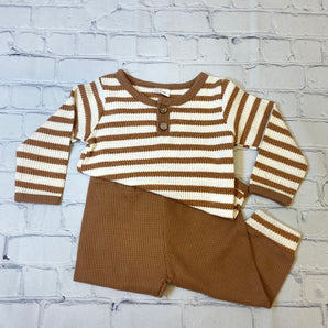 Rust Infant Stripe Set